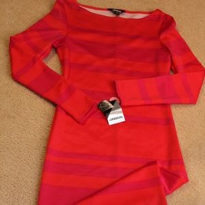Red & Pink Bodycon/Midi Dress